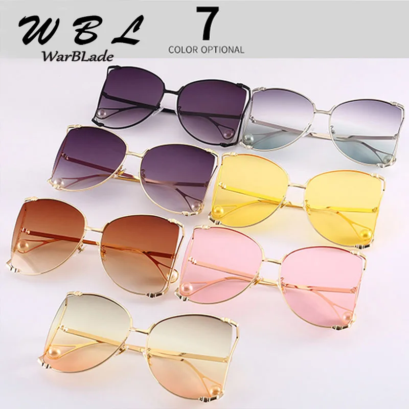 

WarBLade 2019 New Oversized Sunglasses Women Fashion Square Sunglasses Vintage Sun Glasses Ladies Big Shades Eyewear
