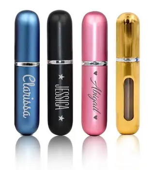 

Spray Atomizer Cosmetic Empty Perfume Bottles 5ml Refillable Mini Container Refillable Travel Container Perfume Aluminum Bottle