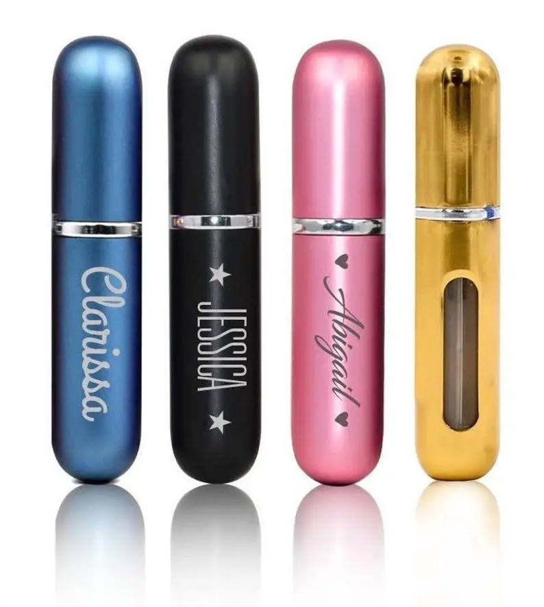  Spray Atomizer Cosmetic Empty Perfume Bottles 5ml Refillable Mini Container Refillable Travel Conta
