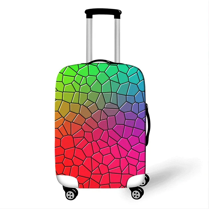 

Geometry Thicken Travel Luggage Suitcase Protective Cover for Trunk Case Apply to 19''-32'' Suitcase Cover Elastic Perfectly