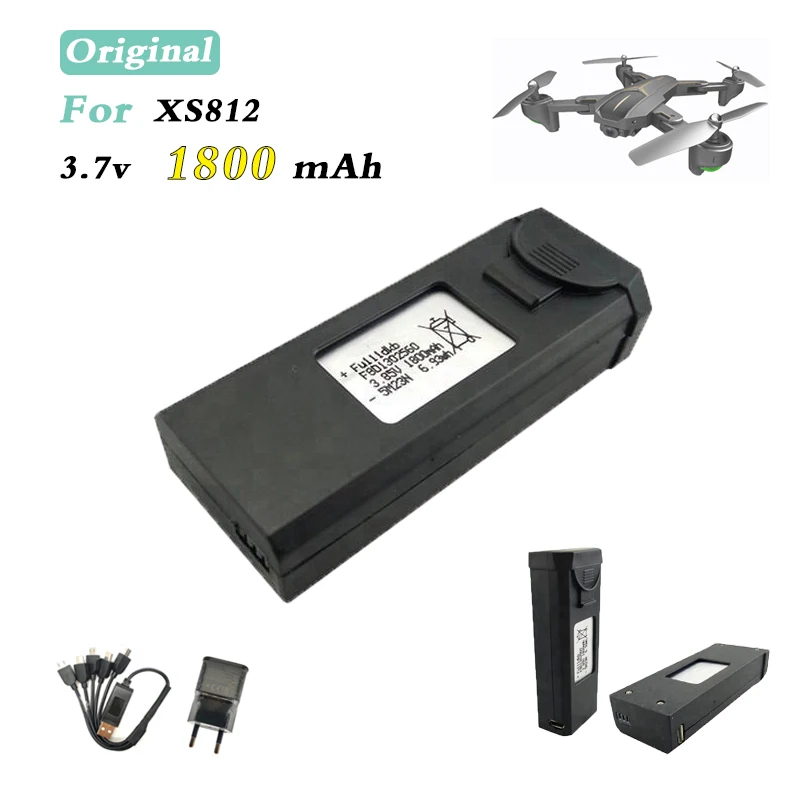 Оригинальный XS812 GPS беспилотный аккумулятор 3 7 v 1800mah с USB зарядным устройством для