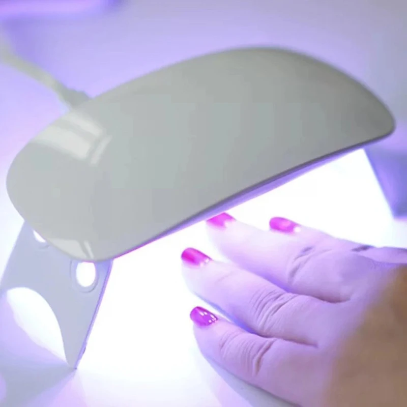 6 Вт гели мини лампа на гвозде, Ультрафиолетовый светодиодный Сушилка лампы светильник 45 s/60 s таймер Портативный Micro USB кабель для ногтей, наклейки для ногтей Инструменты