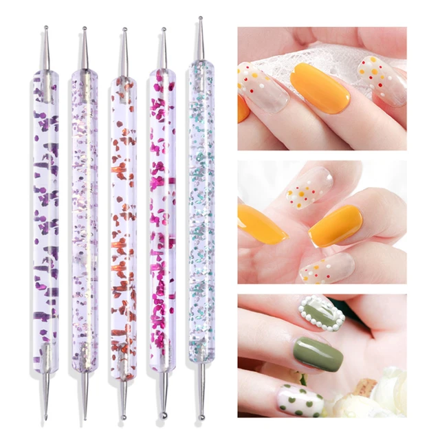 5Pcs Nail Dotting Tool Tips Dot Paint Manicure Kit 5size Dotting Tools Set  for Nail Art Nail Dotting Tool 2 Way Dotting Designs - AliExpress