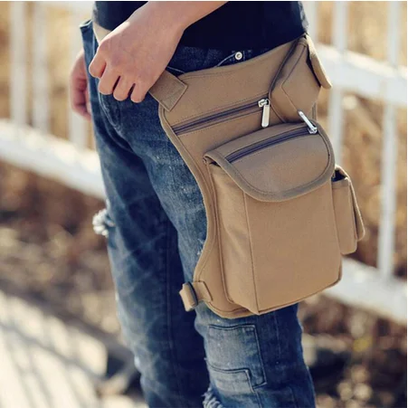 CellDeal, Высококачественная многофункциональная хлопковая холщовая поясная сумка, Мужская водонепроницаемая поясная сумка, поясная сумка с карманом, Повседневная сумка для ног, кошелек