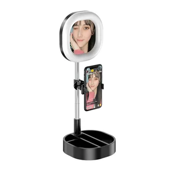 

LED Ring Light with Adjustable Tripod Stand Dimmable Camera Ring Light with Phone Holder for Video and Makeup