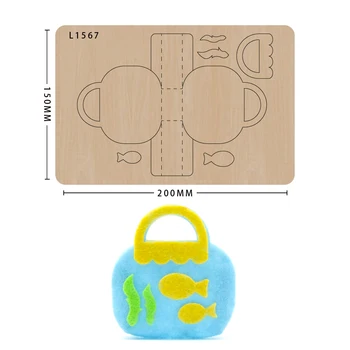 

Cutting Mold Wood Dies New Design Craft Die Beautiful handbag decoration scrapbooking Paper Card Craft