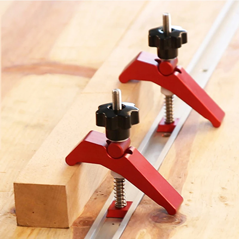 

Universal T-Track Platen Miter Track Clamping Blocks Chute Blocks DIY Woodworking Clamps Woodworking Table Tool