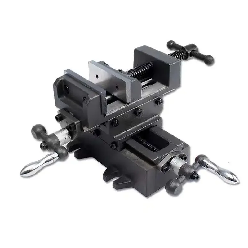 New 3inch Precision Cross Vise Heavy Duty Vise Twoway Mobile Vise