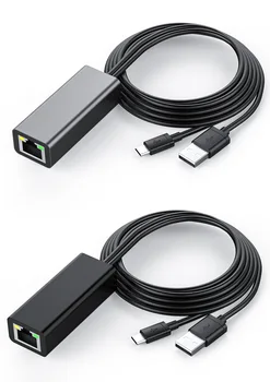 

New arrival Ethernet Adapter for USB 2.0 to RJ45 for Google Chromecast 2 1 Ultra Audio TV Stick Micro USB Network Card
