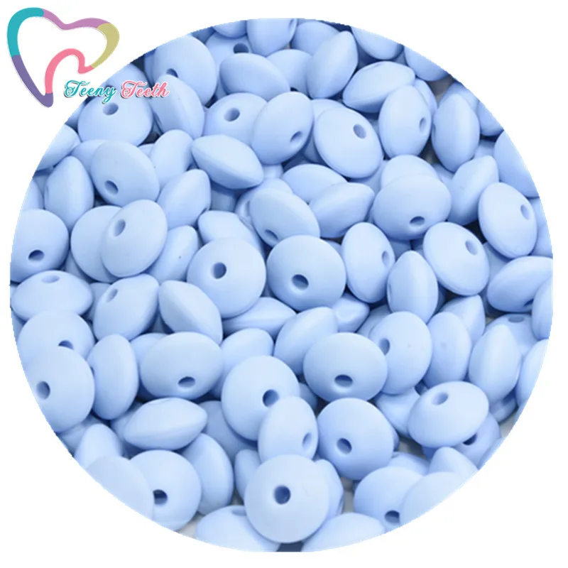 No.10 Pastel Blue 20 шт. 12 мм Прорезыватели для зубов жемчужные силиконовые бусины чечевица бесплатно силиконовые Сделай Сам грызунок кулон при прорезывании зубов шарик уход за ребенком - Цвет: No.10 Pastel Blue