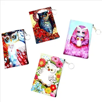 

Hot Sale Fashion Women Coin Purse PU Leather Clutch Bag Cartoon Animals Elephant Owl Giraffes Deer Graffiti Lady Girl Wallet