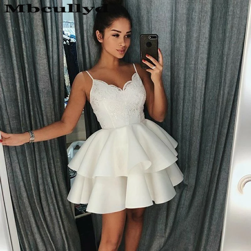 White fancy short dress Clearance