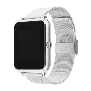 

Z60 Bluetooth Smart Watch Camera Call SMS Remind Anti-Lost Sleep Monitor Pedometer support SIM TF Card Stainless Steel Wristwatc