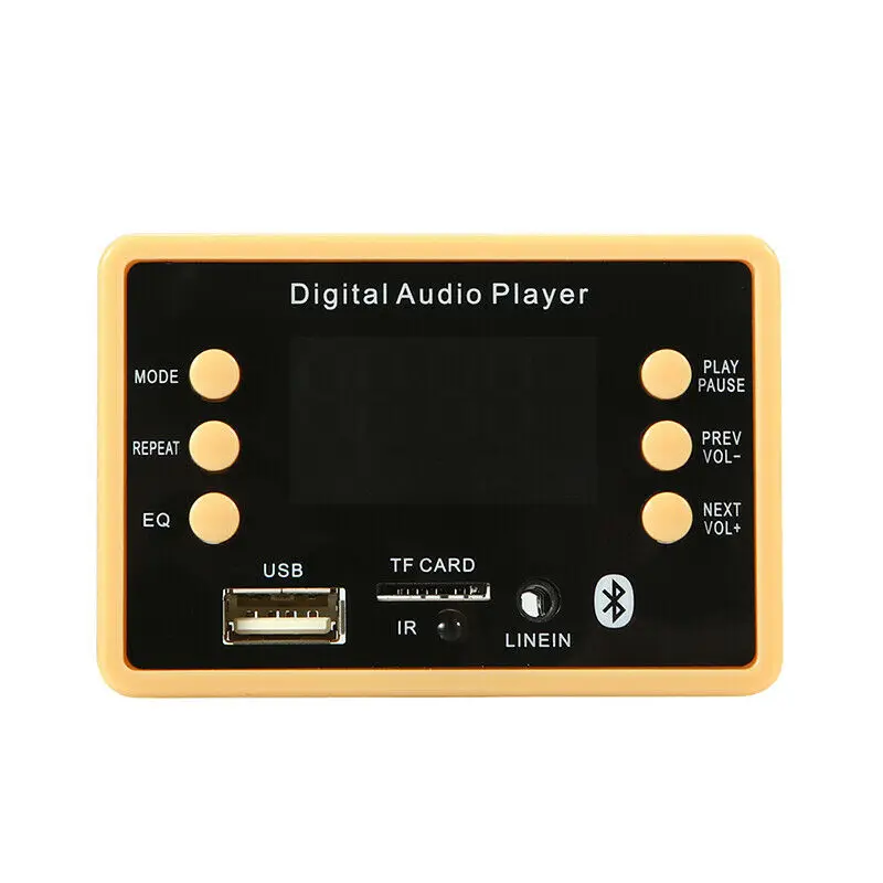 Bluetooth 5 0 MP3 декодер плата модуль с дисплеем 12 В Автомобильный USB плеер WMA WAV TF слот