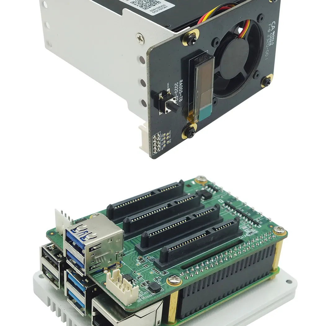 Nas Raspberry Raspberry Pi Sata Dual Sata Rpi4 Sata Hat Raspberry Pi CM4 Computing Module NAS Host Home  Network Storage