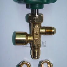 Free shipping Genuine Metric three-way valve refrigerant tables valve