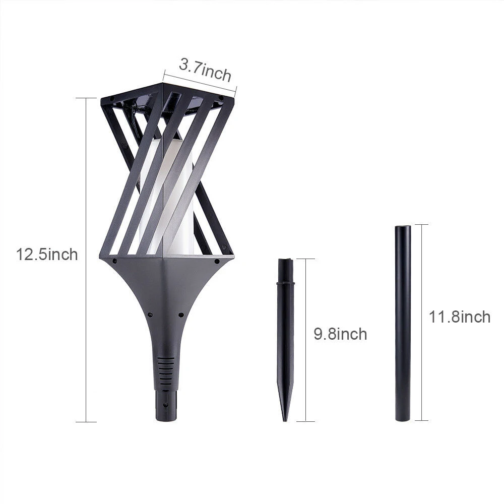 Lawn Lamp Solar 72LED Home Flickering Path Light Garden Lawn Light Landscape Lights Eco-Friendly Durable