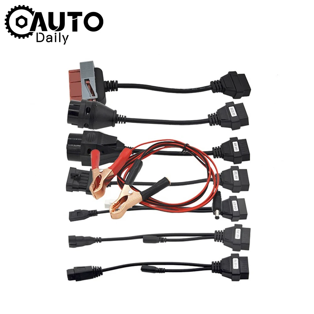 Кабели OBD2 полный комплект 8 шт. автомобильных кабелей для автомобиля VD TCS CDP Pro Plus