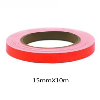 

Red Lining Reflective Vinyl Wrap Film Car Sticker Decal 15mm X 10meter Car Auto Accessories For BMW E60