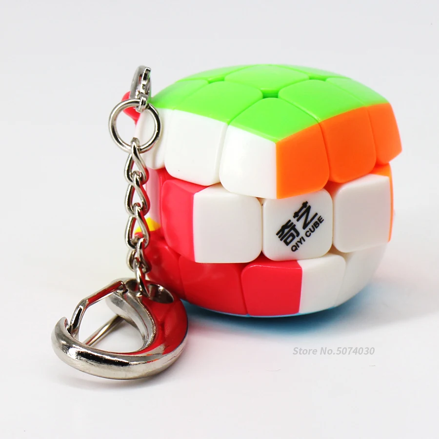 Qiyi брелок-кубик головоломка куб 3x3 Мини Скорость Магия 3x3x3 мини ключ chainCubo Magico 3 см 30 мм с ключом игрушки для мальчика