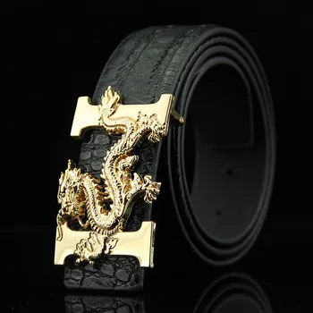 

Men's Business Wild Crocodile Fashion Smooth Buckle Belt Men's Casual Faucet Denim Buckle Belt