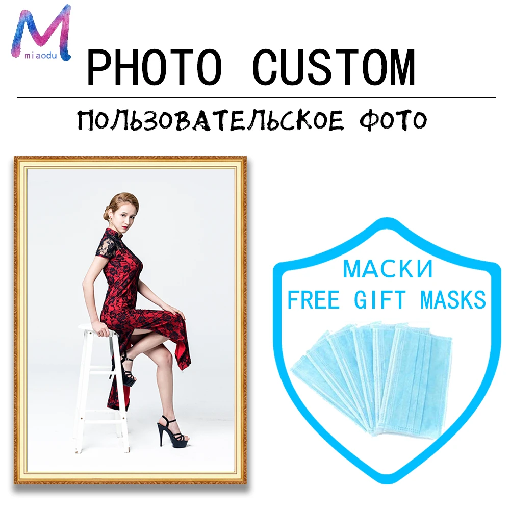 

Full Square/Round Stones Photo Custom 5D Diamond Painting Diamond Embroidery Cross Stitch Diamond Mosaic Free Gift