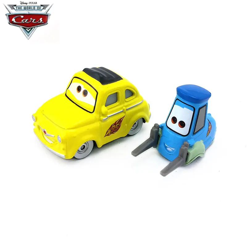 Disney Pixar Cars 2 шт. комбинация проф Z и мини милый вилочный погрузчик Guido& Luigo Lightning McQueen игрушки автомобиль Рождественский подарок - Цвет: 3