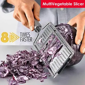 

Multifunctional Vegetable Slicer Food Chopper Stainless Steel Kitchen Tools For Chop Up Various Fruits And Vegetables