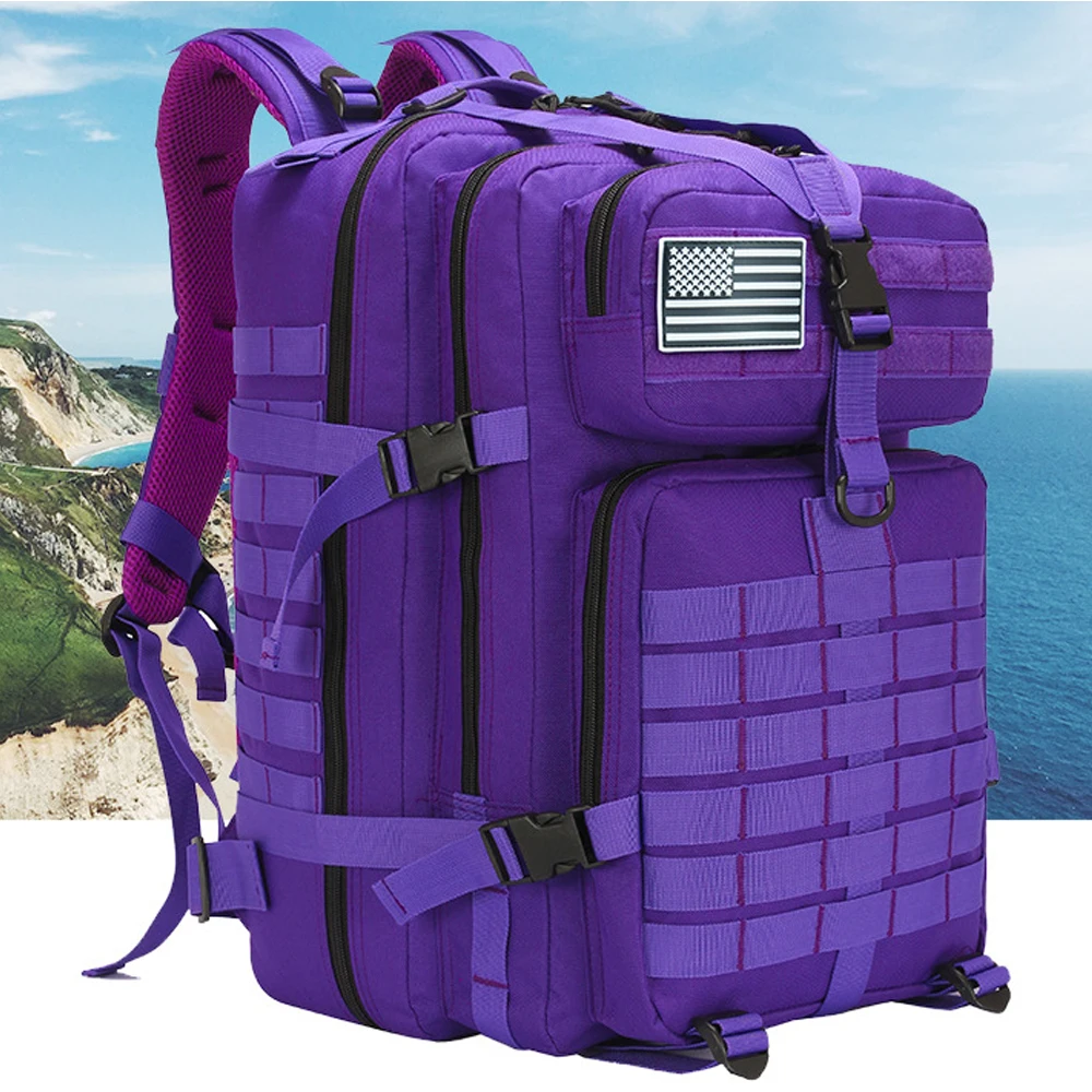 purple tactical backpack