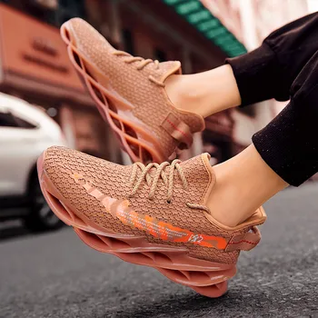 

Men's running shoes breathable sports shoes air cushion shoelace walking jogging casual shoes high-top flat shoes casual shoes