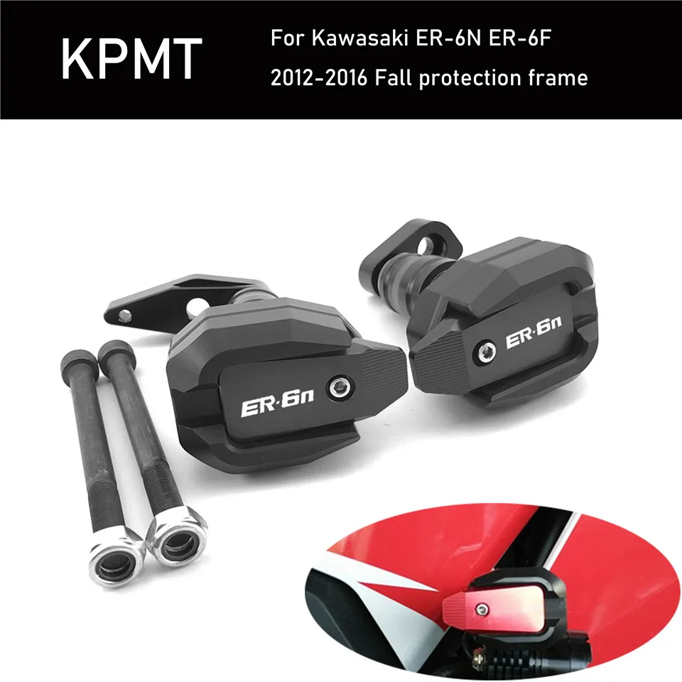 Motorcycle CNC Falling Protection Frame Slider Fairing Guard Crash Pad Protector For KAWASAKI ER-6N ER-6F ER6N ER6F