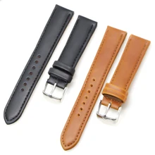 Натуральная кожа часы Ремешки ремешок для часов 16 мм 18 мм 20 мм 22 мм аксессуары для часов для женщин мужчин коричневый черный ремень