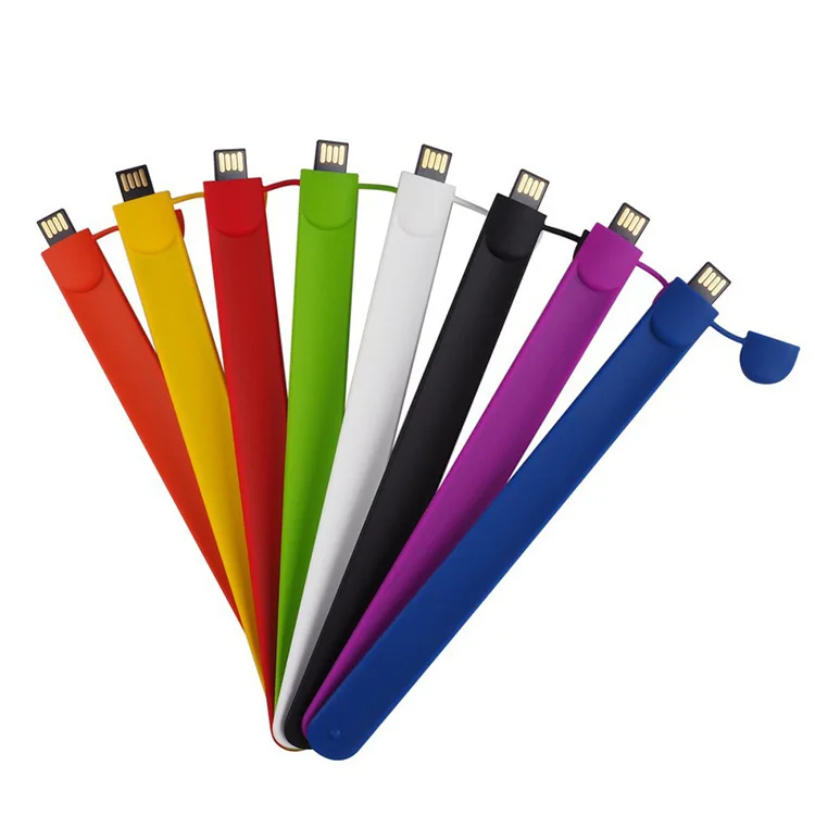 Оптовая продажа силиконовый браслет подарочный диск USB флэш накопитель 16 ГБ 32