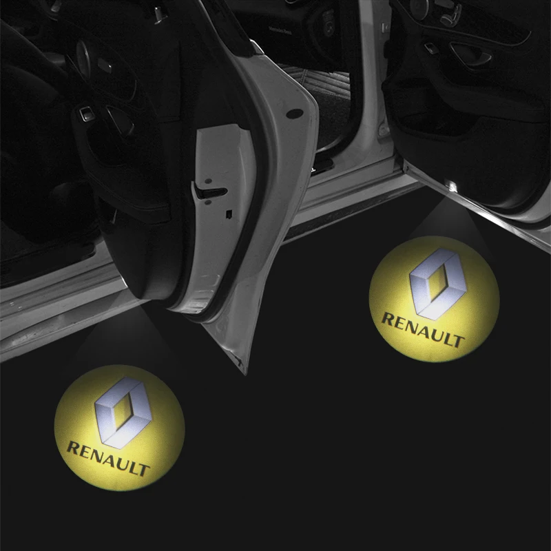 2X Беспроводная дверь автомобиля Добро пожаловать свет Нет Тип дрели светодиодный лазерный Призрак теневой проектор лампа для Renault Megane 2 3 Duster Logan Clio