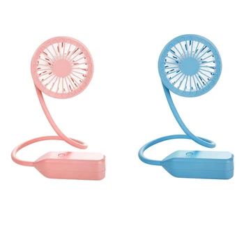 

USB Portable Fan Cold Fan Hands Free Neck Fan Hanging Rechargeable Sports Fan 3-Speed Adjustable Neck Single Fan