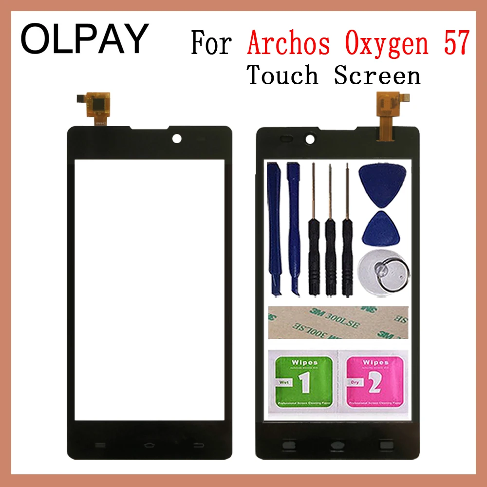 OLPAY 5," сенсорный экран сенсор для Archos 50 неоновый сенсорный экран стекло дигитайзер панель объектив сенсор инструменты Бесплатный клей и салфетки