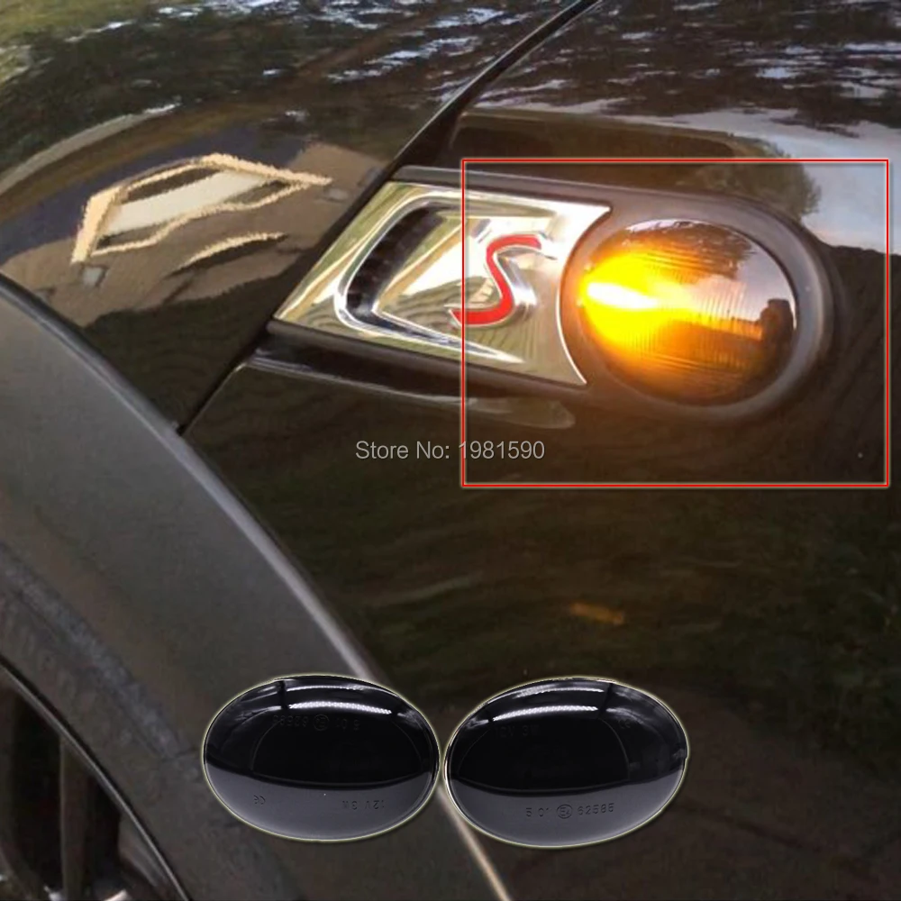 

led dynamic side marker indicator lights for BMW Mini R55 R56 R57 R58 R59 R60 car turn signal Repeater lamps
