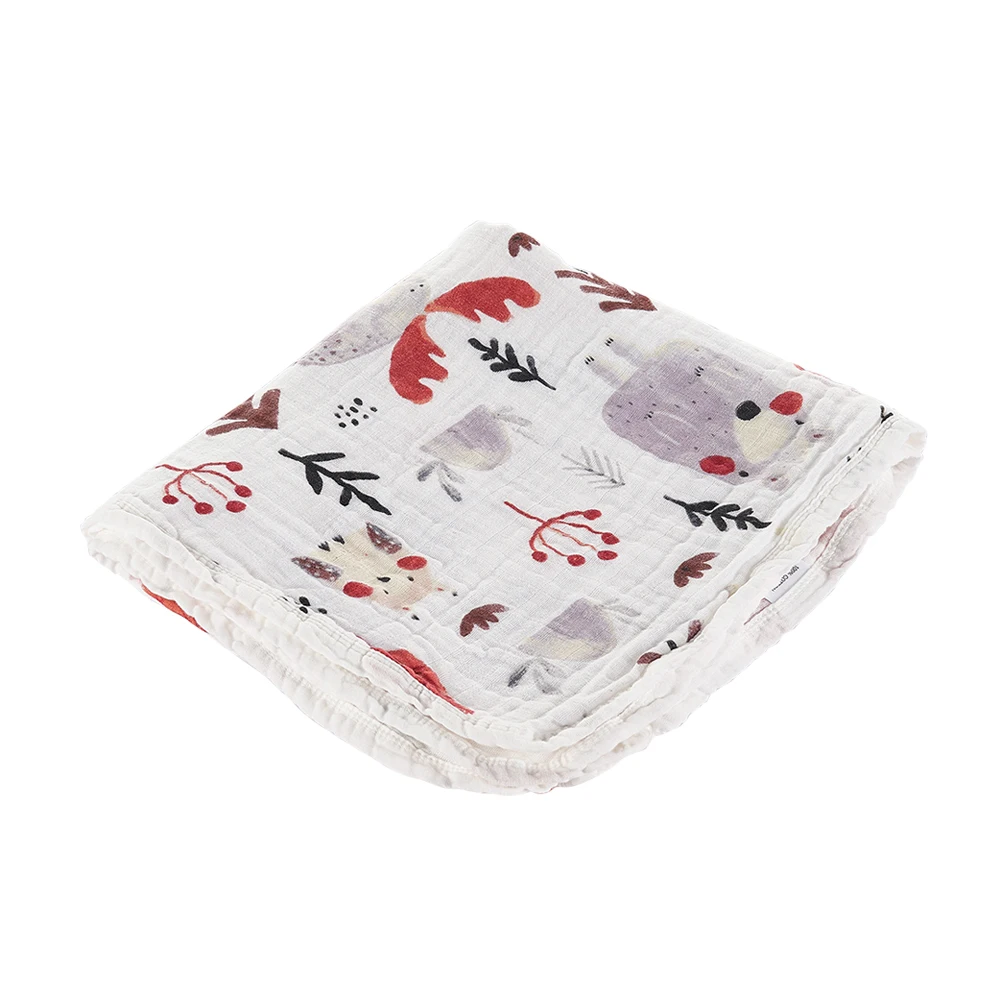 Kangobaby #My Soft Life# New Design 4 Layers Cotton Baby Swaddle Blanket Super Comfortable Newborn Wrap Stroller Cover 3