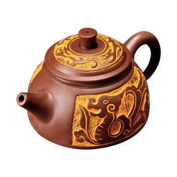 

Exquisite Handmade antique teapot 300ml&550ml bronze brass Teaware Tea pots Yixing Teapot Mine Purple Mud Tea Set