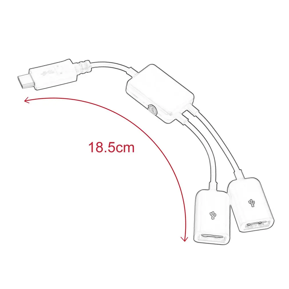 Новое поступление USB 3,1 Тип C USB-C на 2-портный Dual Порты и разъёмы Hub адаптер для ПК ноутбук планшет Macbook Акция Прямая