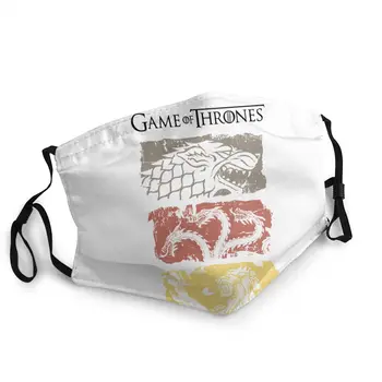 

Game Of Thrones House Stark Non-Disposable Face Mask Pattern Dustproof Protection Cover Respirator Mouth Muffle