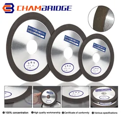 100/125/150mm preto e paralelo diamante rebolo abrasivo polimento moedor disco para metal jade moagem rotativa ferramentas