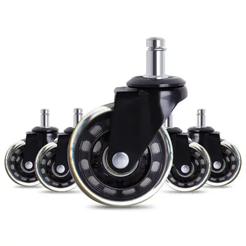 

GGATC Office Chair Caster Wheels Roller Rollerblade Style Castor Wheel Replacement (2.5inches)