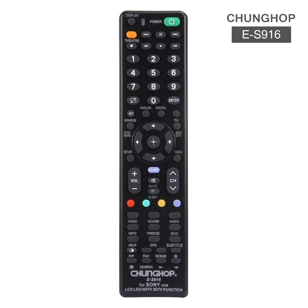 

E-S916 High quality Television Smart Remote Controller black Air mouse For Sony TV Universal No Programming Needed