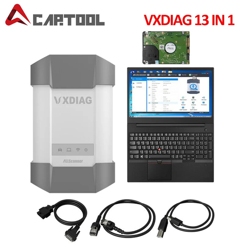 VXDIAG ALLSCANNER для всех моделей 13 в 1 BMW Toyota it3 HDS Star C4 Benz все JLR ICOM A2 A3 диагностический