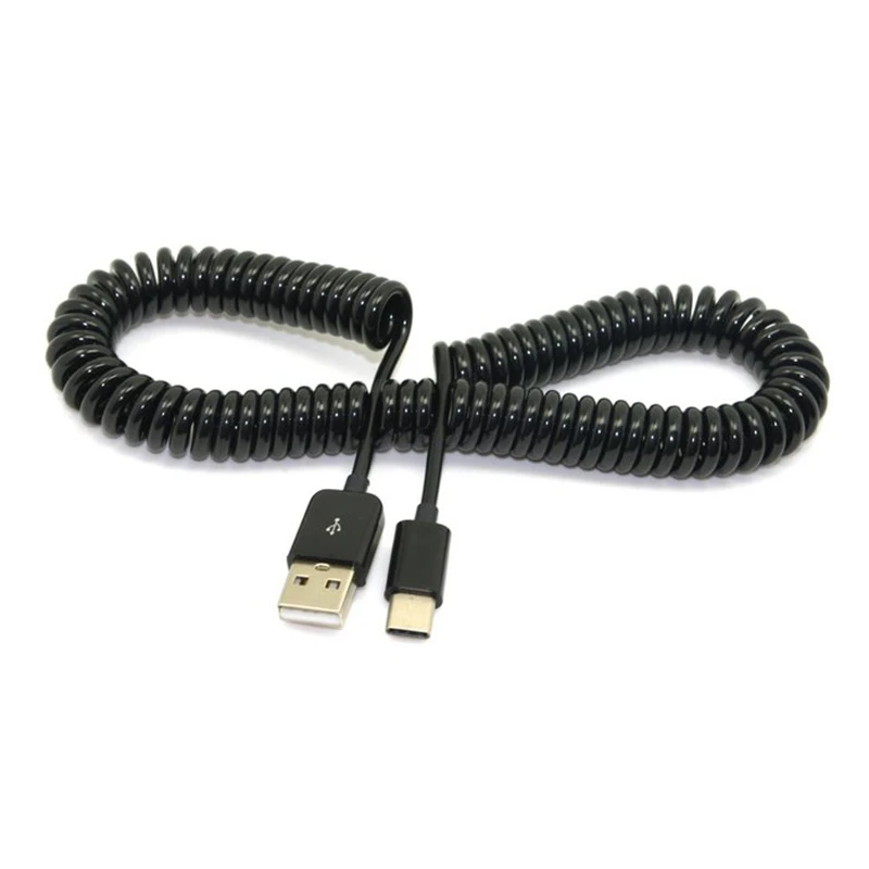 Стрейчевый женский кабель Micro USB 3.1 Type C папа Стандартный 2 0 A для передачи данных