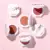 QIBEST Face Matte Blush Palette 6 Color Cheek Blusher Powder Makeup Rouge Минеральный Пигмент Косметика Длительный Натуральный Макияж
