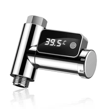 

LED Display Water Shower Faucet Thermometer Self-Generating Electricity Water Temperature Monitor Energy Smart Meter Thermometer