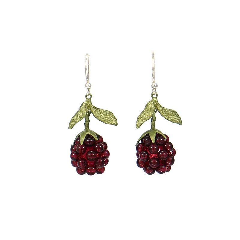 Pomegranate Earring Women Party Wedding Accessories Fruit Earrings Holiday Gifts