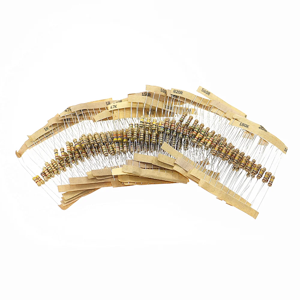 300 Pz 30Value Rang 1OHM-3M Ohm 1 / 2W Resistori In Carbonio In - Foto 10